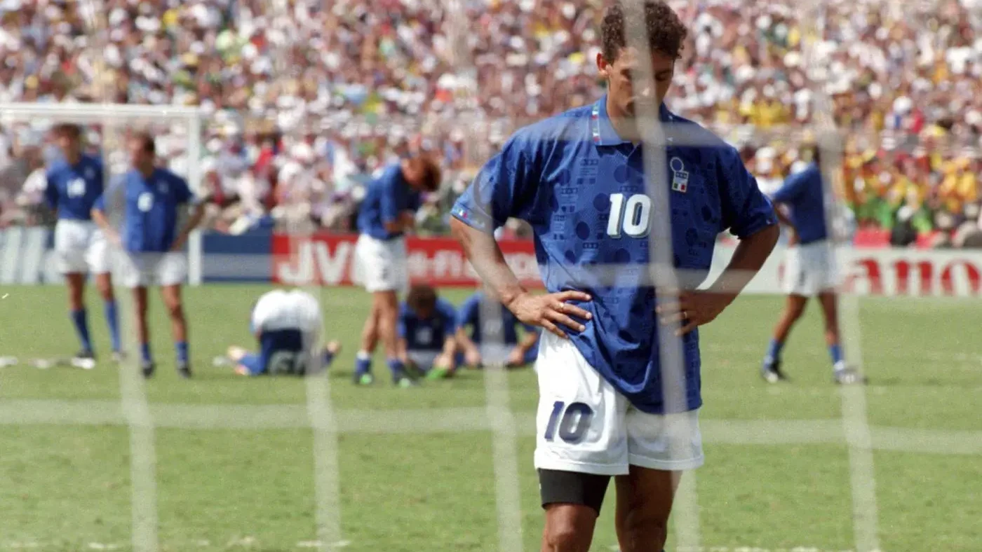Baggio, rigore sbagliato Italia-Brasile (OA Sport)