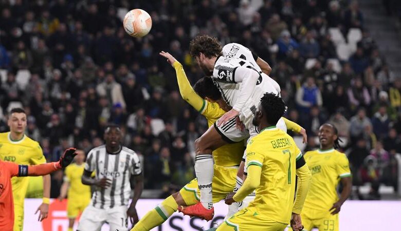 Juventus-Nantes, episodio dubbio (credits to: Gazzetta dello Sport)