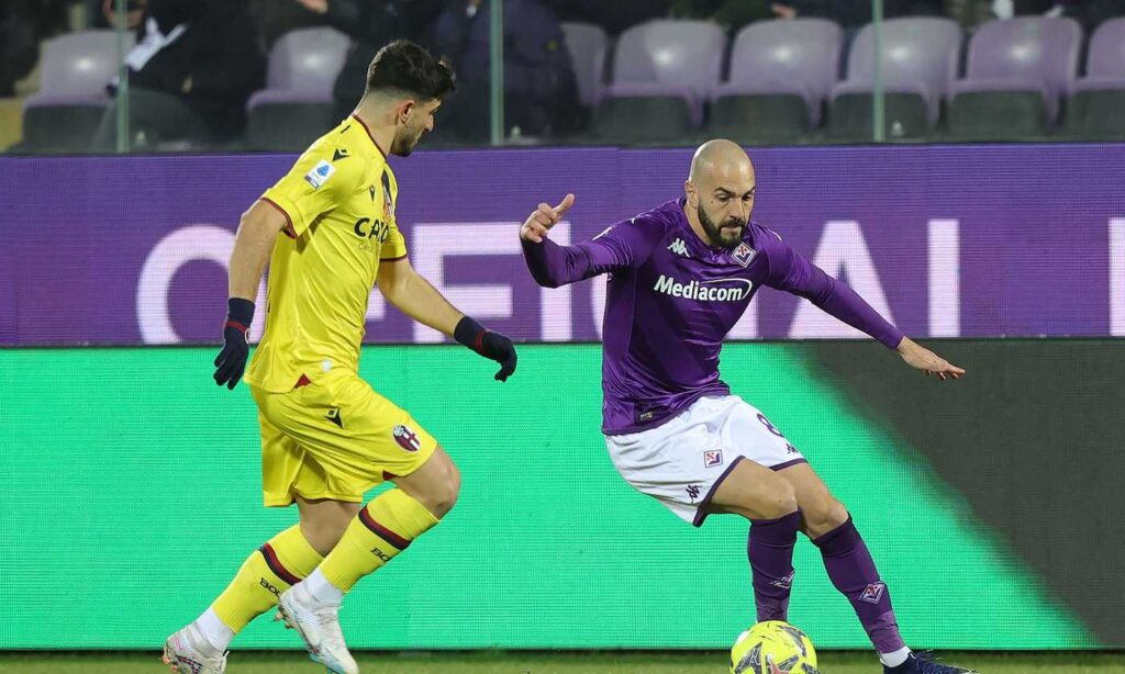 Saponara ed Orsolini in Fiorentina-Bologna (credits to CalcioMercato.com)