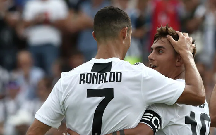 Dybala e Cristiano Ronaldo, Juventus Villar Perosa 2018 (credits to: Sky Sport)