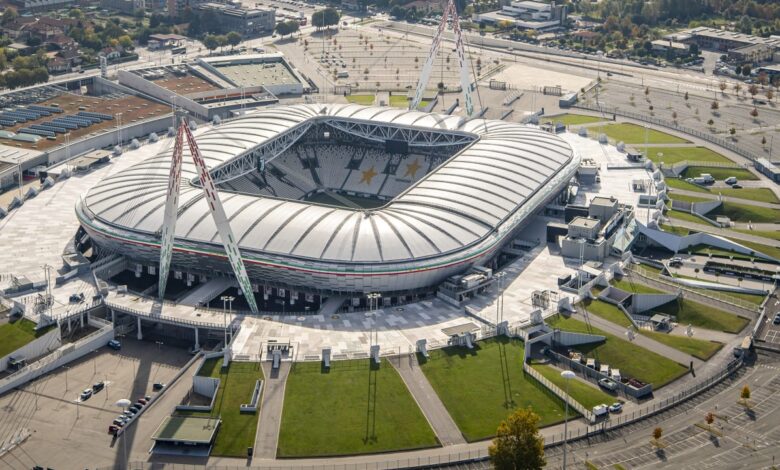 L'Allianz Stadium, teatro di Juventus Lazio, visto dall'alto